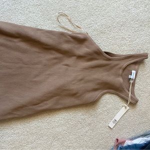 NWT ribbed tan tank from boutique